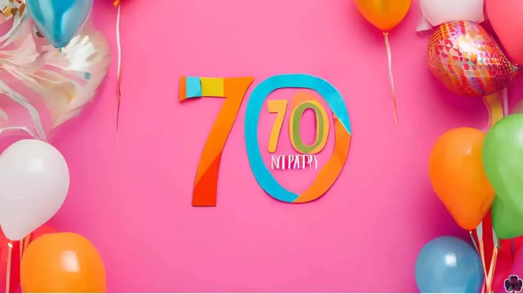 Besinnlicher 70. Geburtstag mit Luftballons
