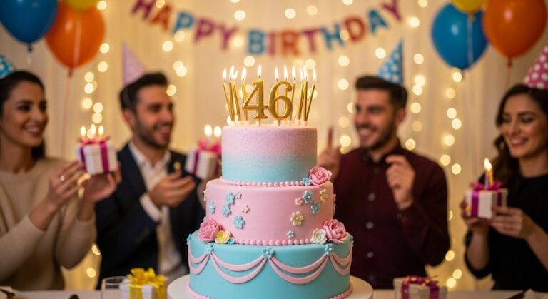 Feier zum 46. Geburtstag – Herzlichen Glückwunsch!