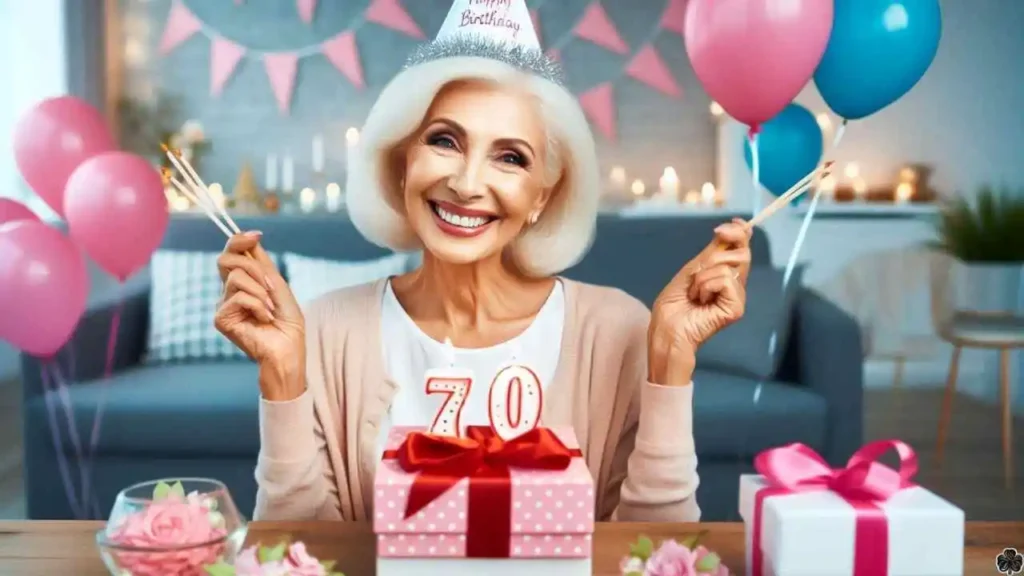 Alles Gute zum 70. Geburtstag für eine Frau