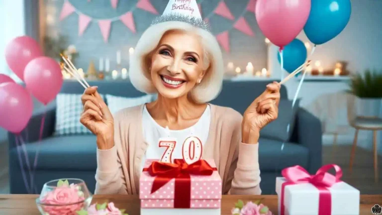 Alles Gute zum 70. Geburtstag für eine Frau