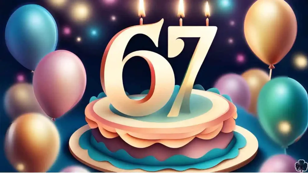 Glückwünsche zum 67. Geburtstag