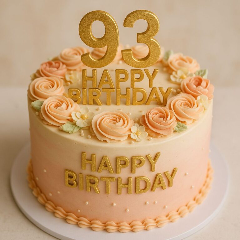 Glückwünsche zum 93. Geburtstag.