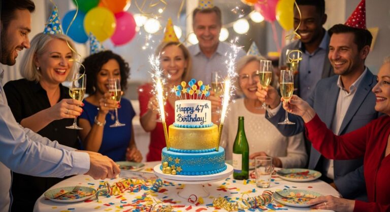 Herzlichen Glückwunsch zu Ihrem 47. Geburtstag.