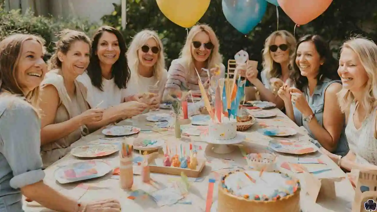 eine Gruppe von Menschen auf einer Party zum 44.