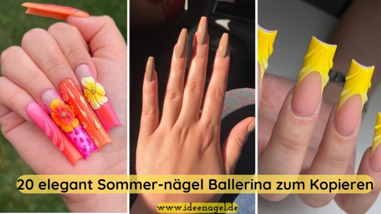 Elegant Sommer-nägel Ballerina zum Kopieren