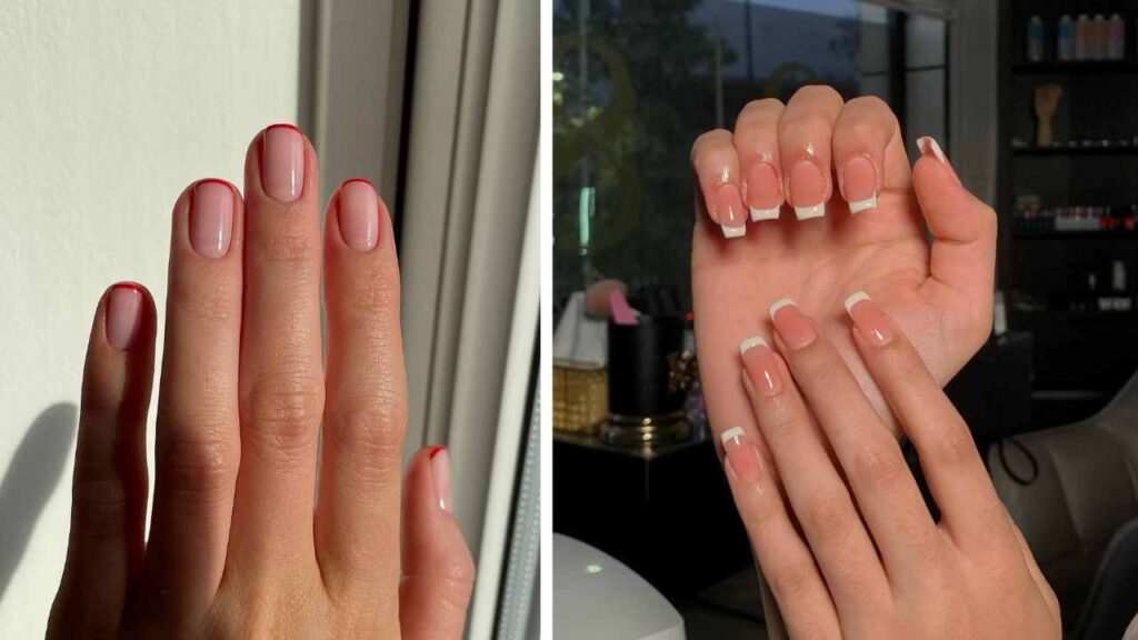 French Nails kurz: 30 Trendige Designs zum Nachmachen