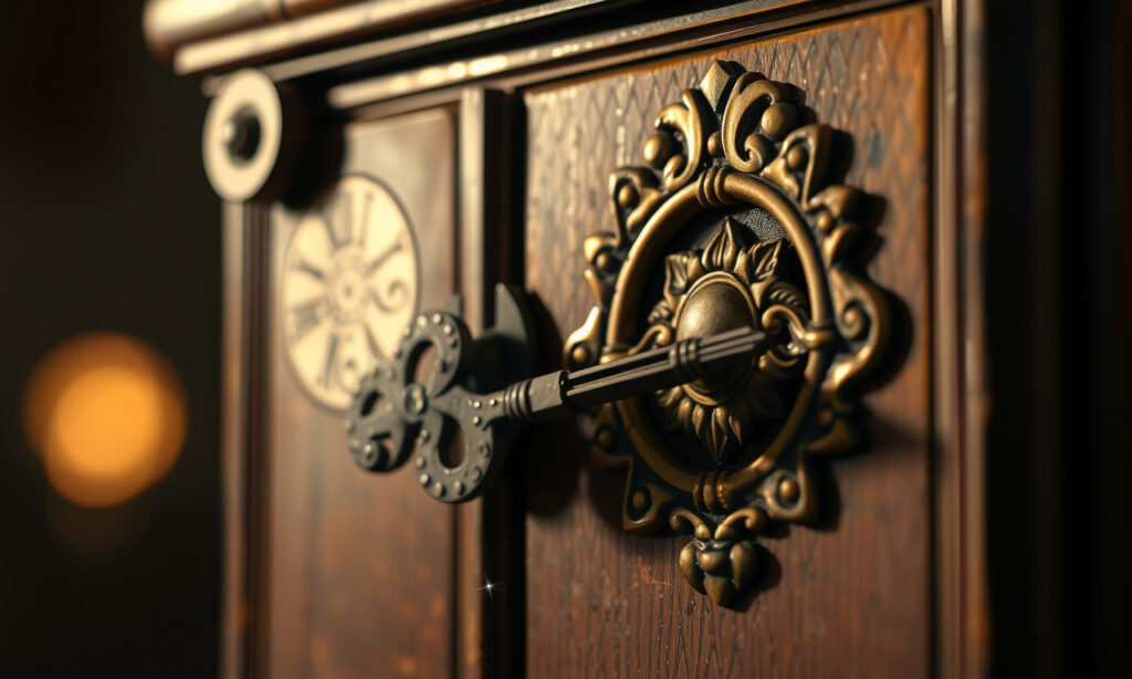 Als der kleine Schlüssel sein müdes Schlüsselloch fand