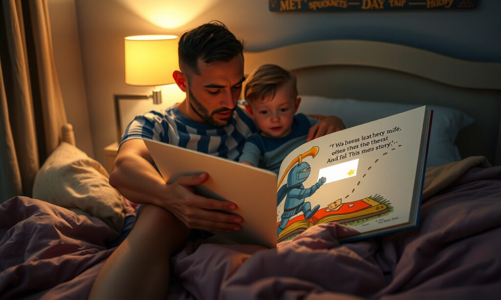 Die Gute-Nacht-Geschichte, die sich im Buch versteckt hat