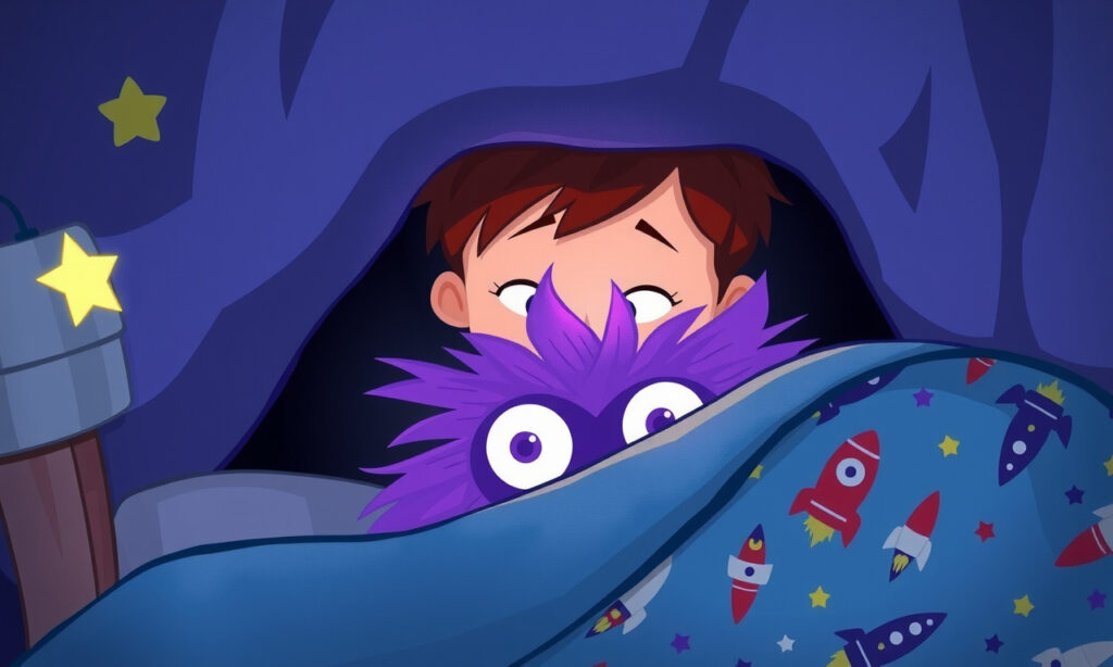 Die Kuscheldecke und das Kitzelmonster unterm Bett