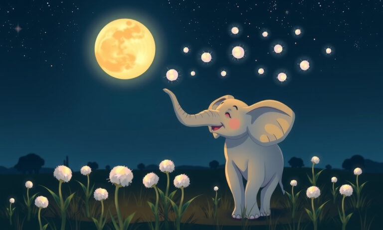 Ella Elefant pustet Schäfchenwolken