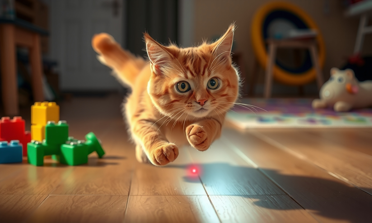 Kalle Katze jagt den roten Punkt zum Mond