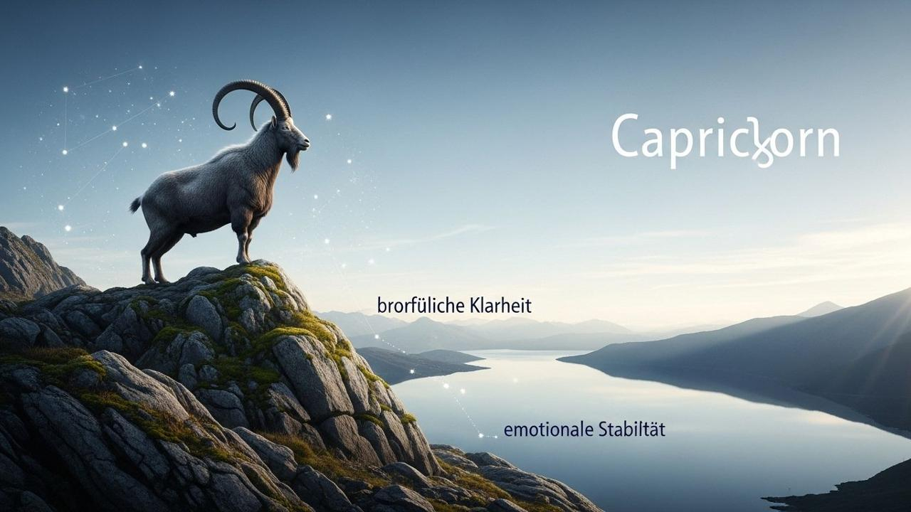 Steinbock: Tageshoroskop 31. Mai – Berufliche Klarheit und emotionale Stabilität.