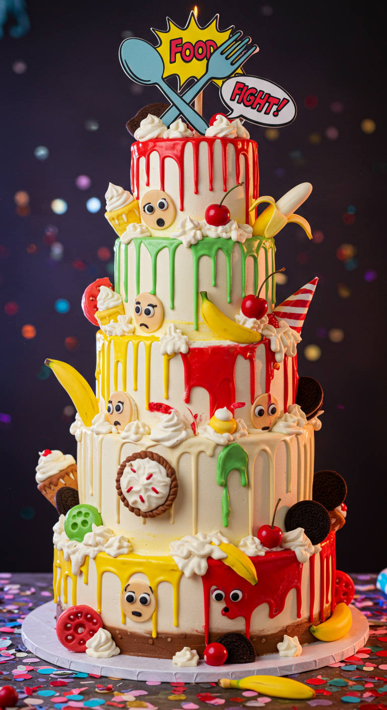 Mehrstöckige Torte mit