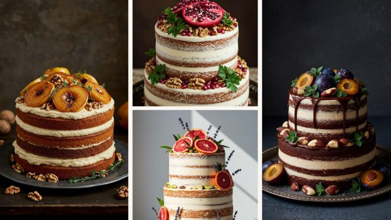 26 Naked_Cakes_mit_Obst__N_ssen___Kr_utern___rustikal_und_edel