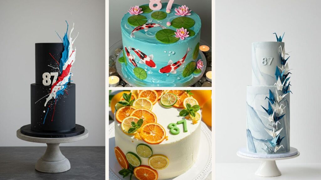 28_kunstvolle_Torten_f_r_den_87__Geburtstag