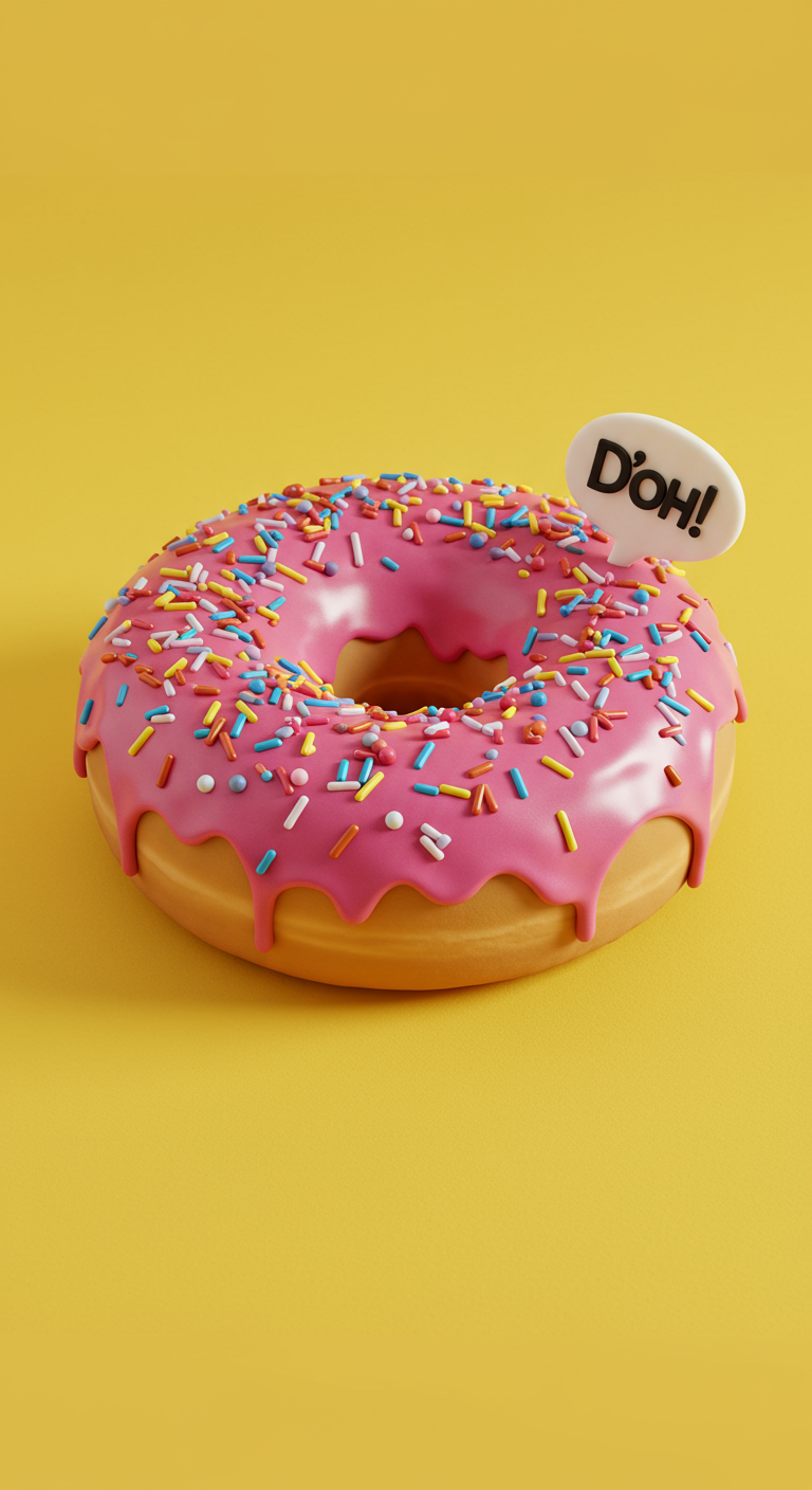 Großer Donut-Kuchen mit rosa Glasur, Streuseln und