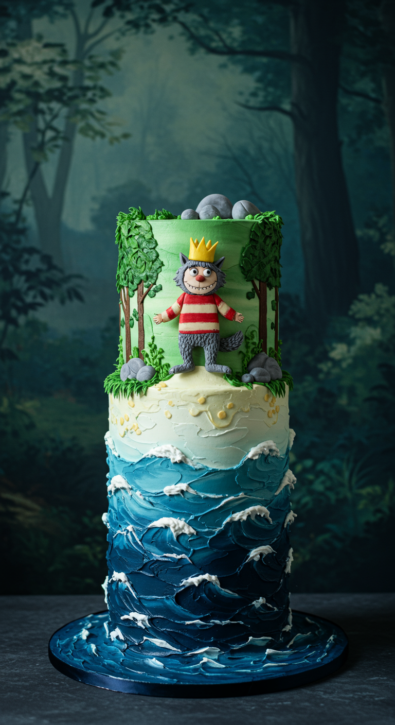Zweistöckige Torte mit Max von
