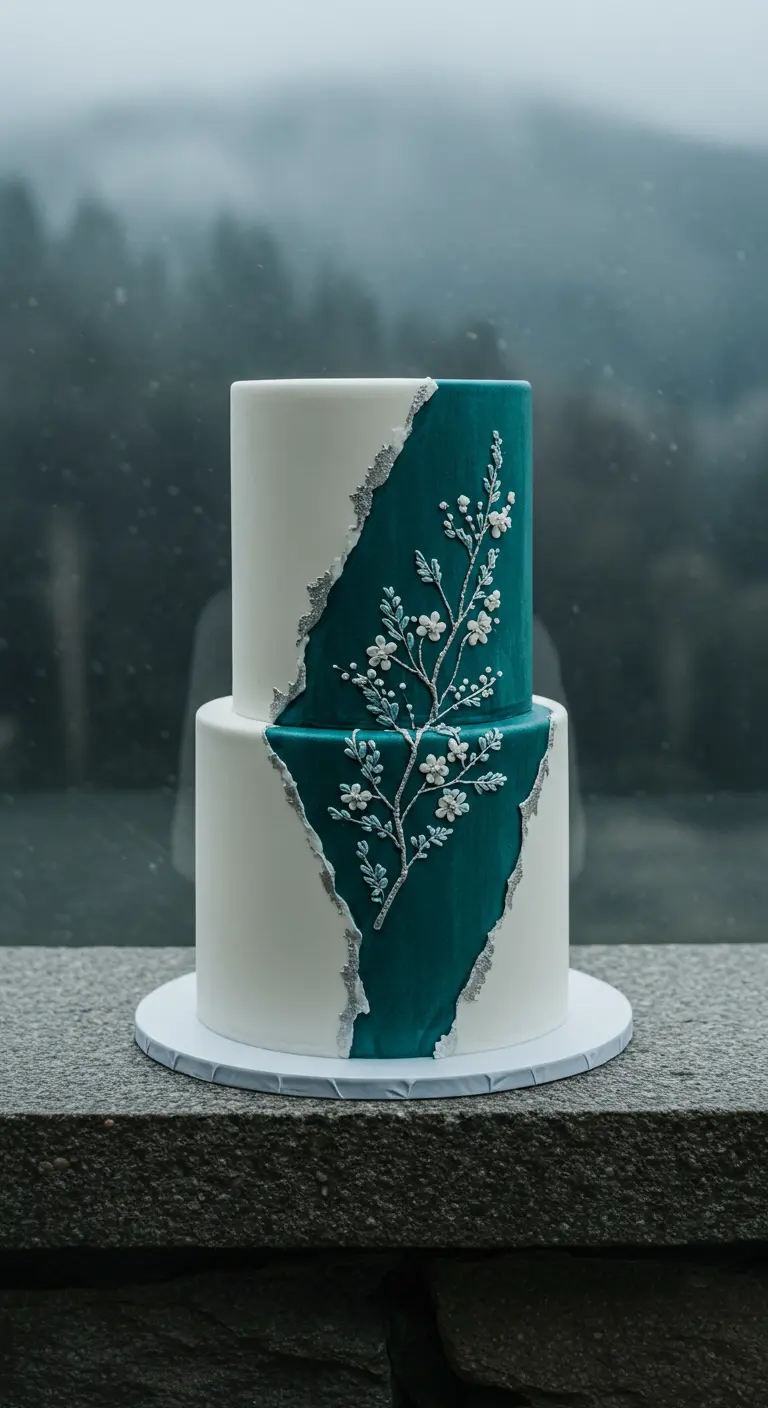 Zweistöckige Torte mit einem
