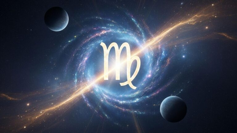 Sternenhimmel mit Jungfrau-Symbol: Kosmischer Wendepunkt am 31. Juli.