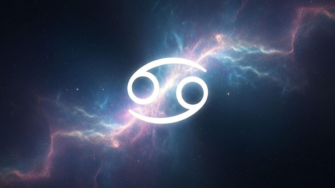 Sternbild Krebs vor kosmischer Nebelwand. Achtung am 16. Juni!