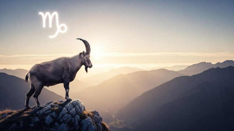 Steinbock in den Bergen: Entscheidung im August bringt Ruhe für das Sternzeichen.