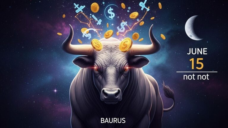 Stier Sternzeichen mit Geld-Symbolen: Achte am 15. Juni auf neue Finanzangebote!