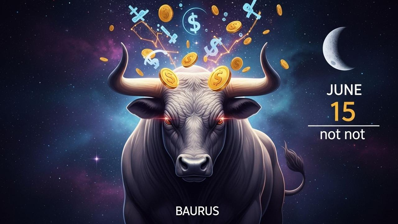 Stier Sternzeichen mit Geld-Symbolen: Achte am 15. Juni auf neue Finanzangebote!
