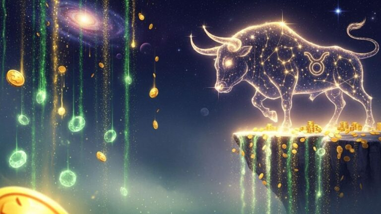 Sternzeichen Stier unter Geldregen. Dein Finanzhoroskop am 12. Juni könnte sich ändern!