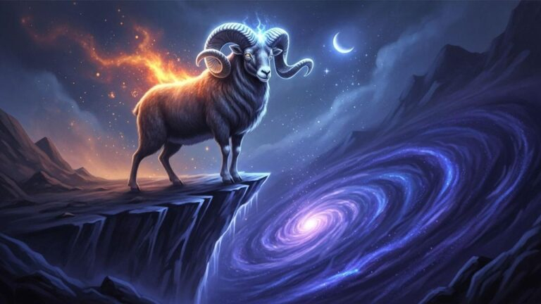 Widder steht mutig vor Galaxie. Horoskop am 10. Juni: Was erwartet dich wirklich?