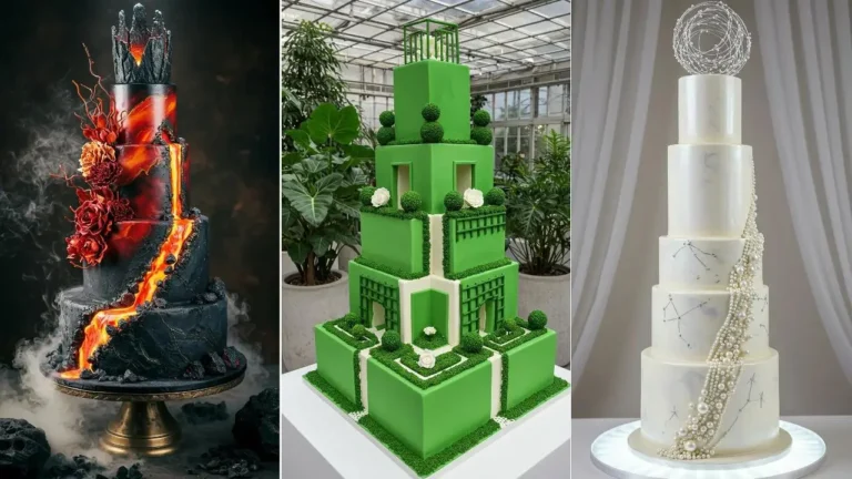 Beeindruckende Hochzeitstorten: drei Designs mit königlichen Kronen aus Zucker für den Wow-Moment.